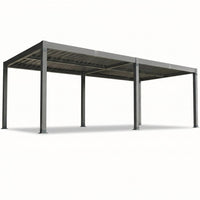 10X12/12X20Ft Louvered Pergola, Waterproof Roof All Weather Rust-Resistant Gazebo for Backyard Patio — Studio Shot