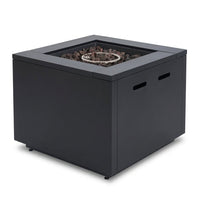30 In. 40,000 BTU Black Steel Propane Outdoor Fire Pit — Studio Shot